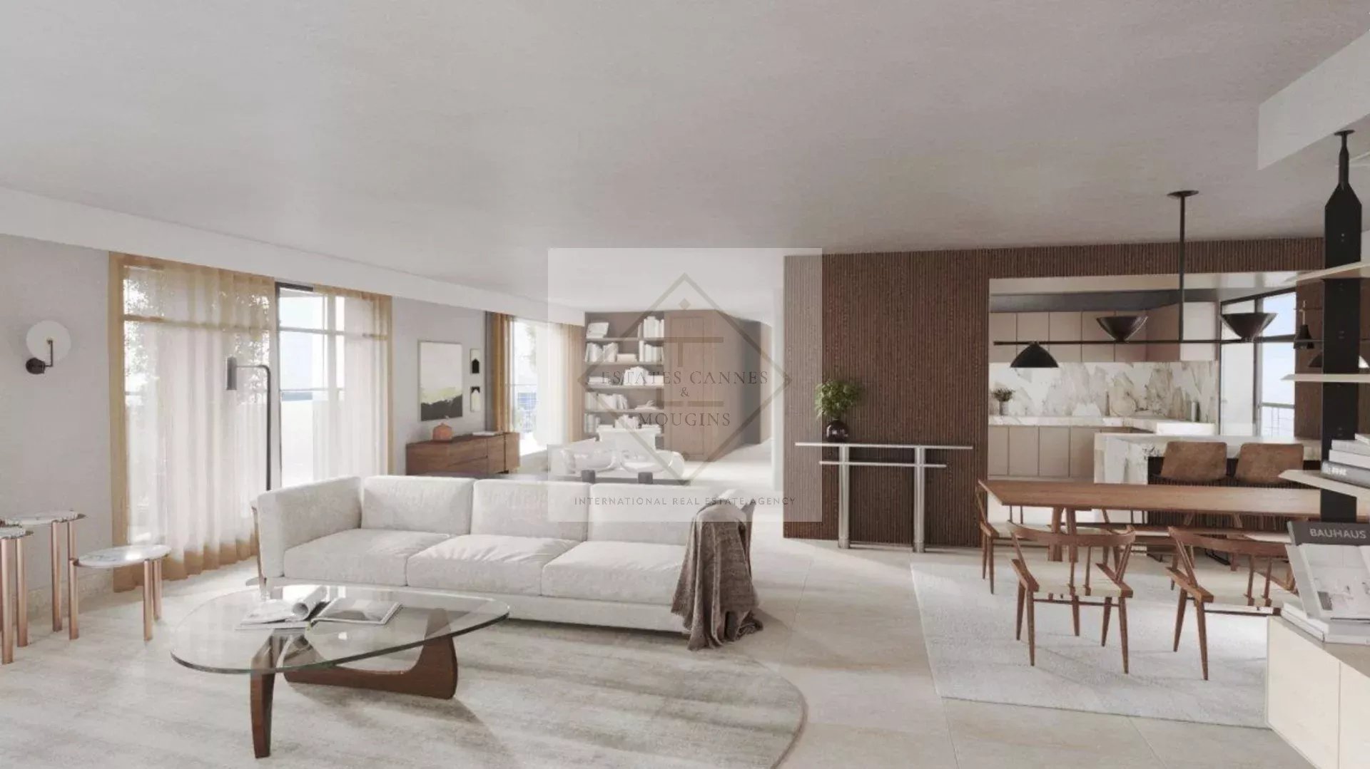 Juan-les-Pins – appartement P4 neuf en première ligne face à la mer